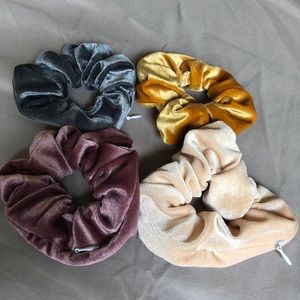 FREE Velvet Zipper Hair Scrunchie w/ Bundle